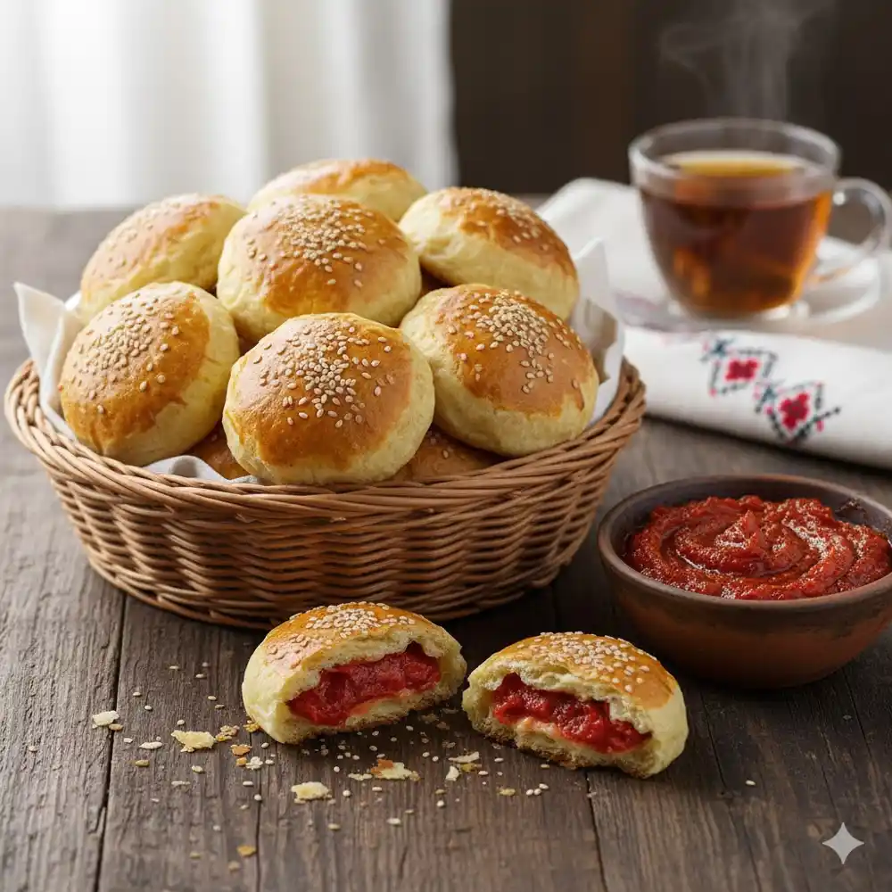 Posne pogačice s ajvarom