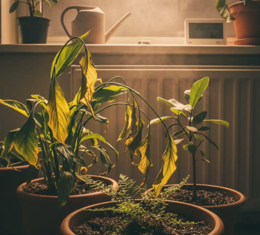 Biljke često loše reaguju kada uključimo grejanje u prostoriji iz nekoliko razloga