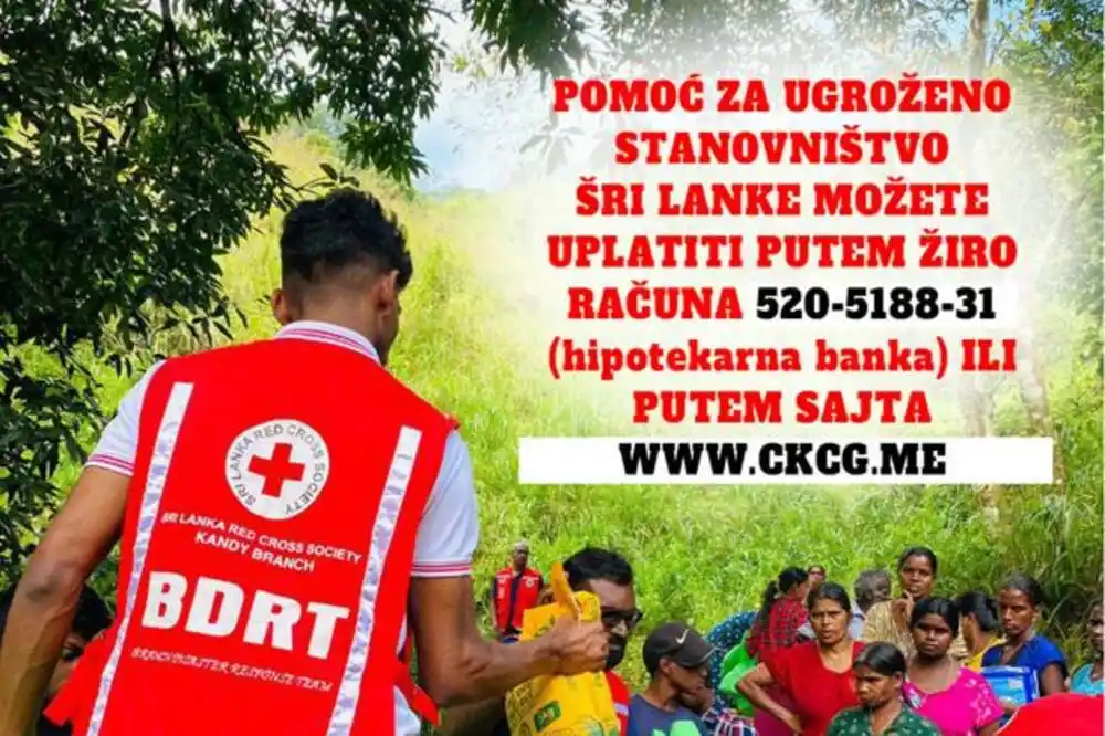 Crveni krst pokrenuo akciju prikupljanja pomoći za stanovništvo Šri Lanke