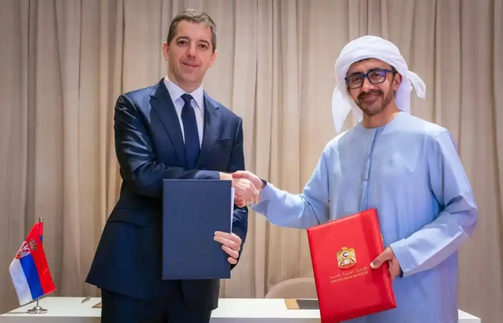 Marko Đurić razgovarao sa Al Nahjanom o jačanju strateškog partnerstva Srbije i Ujedinjenih Arapskih Emirata