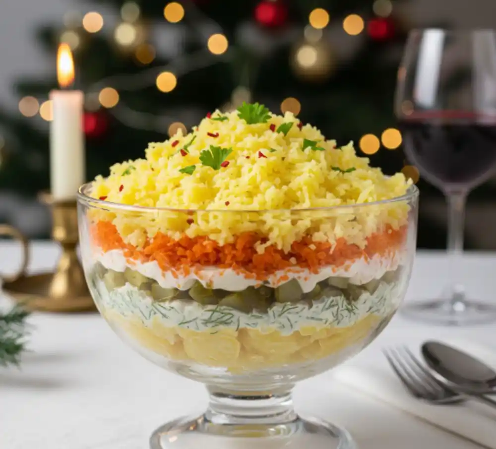 Posna mimoza salata za slavu ili praznike