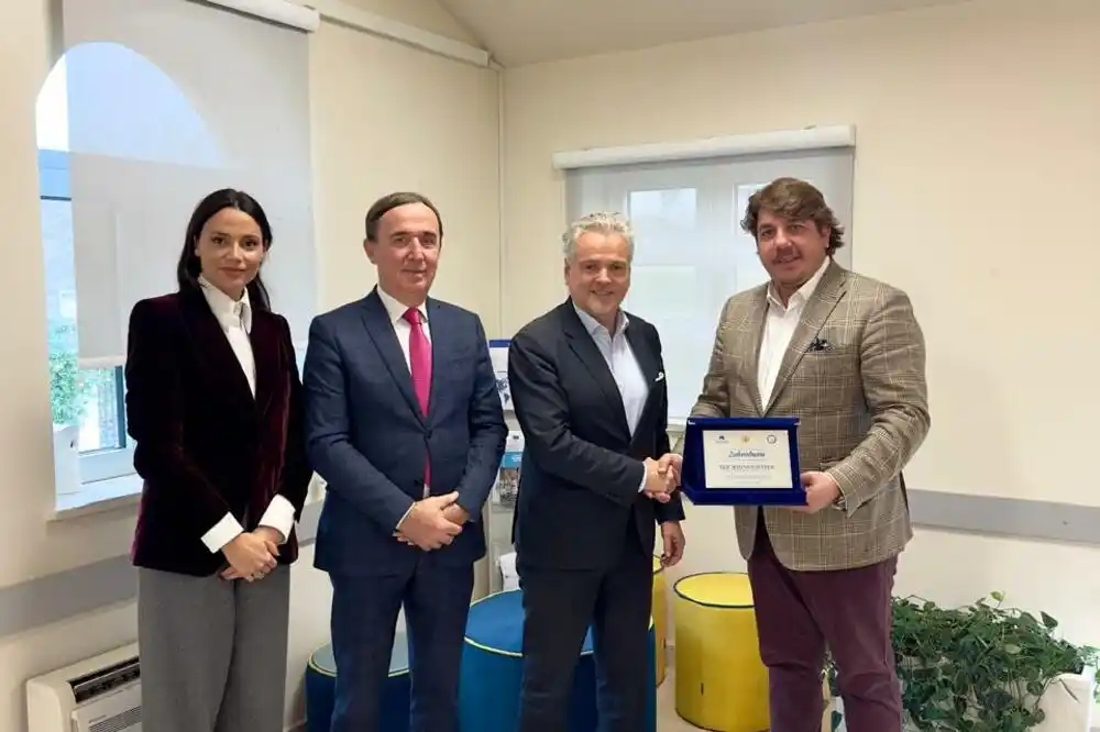 Zahvalnica Satleru za doprinos očuvanju životne sredine i podršku Regionalnom vodovodu