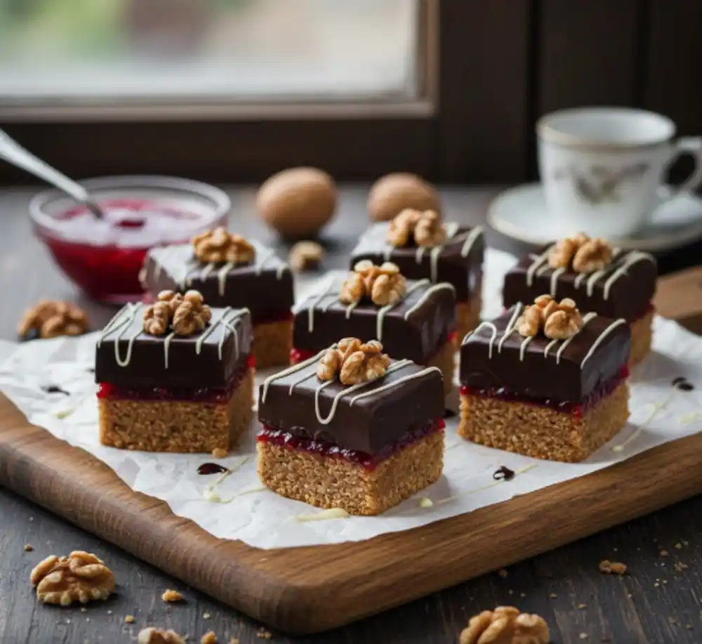 Brze minjon kockice sa džemom i orasima