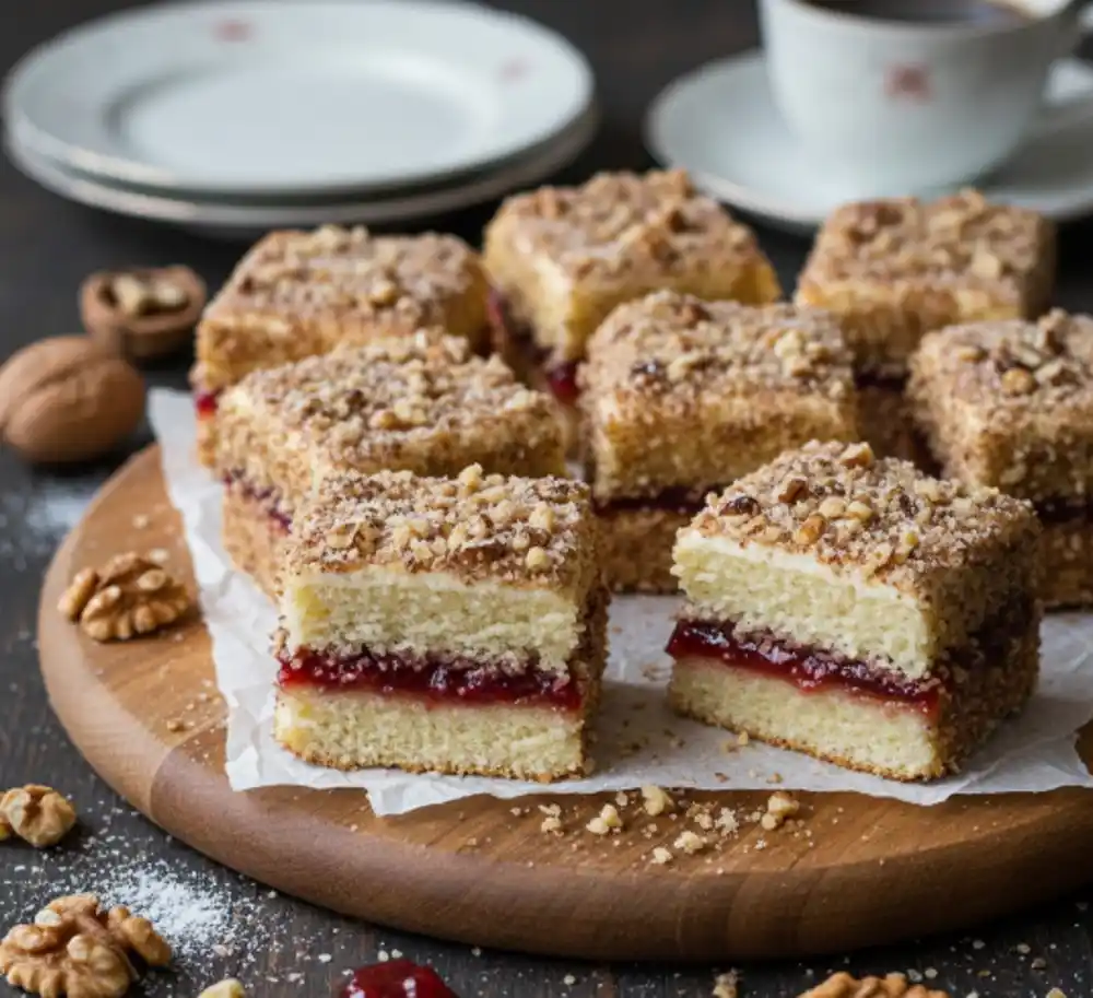 Brze minjon kockice sa džemom i orasima