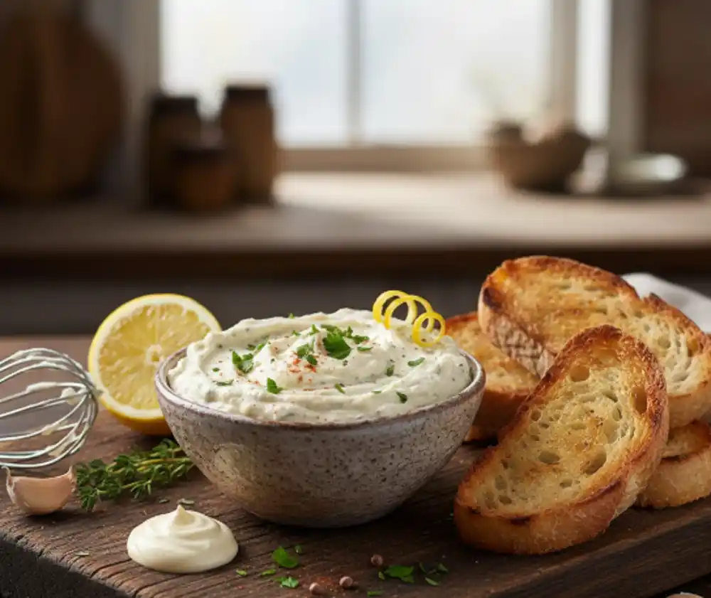 Domaći namaz od pečenog patlidžana sa majonezom i limunom