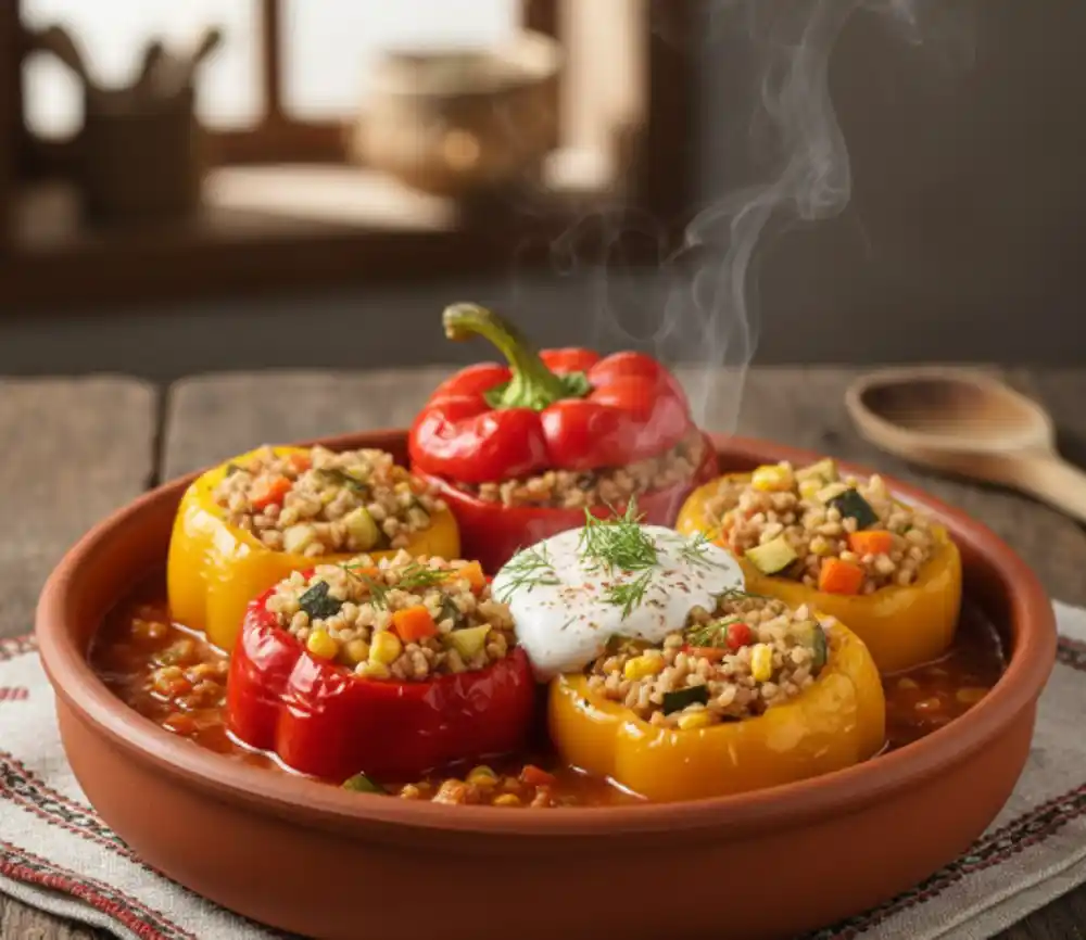 Punjene paprike sa bulgurom i povrćem