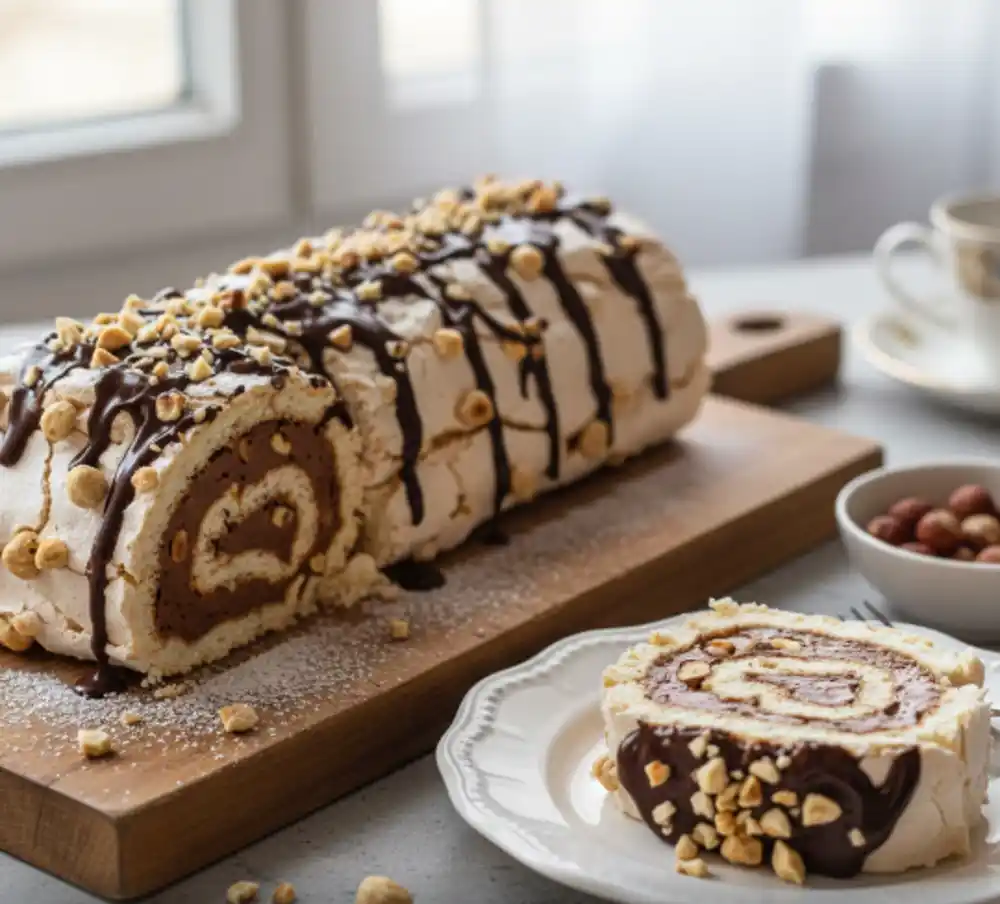 Puslica rolat sa lješnjicima i čokoladom