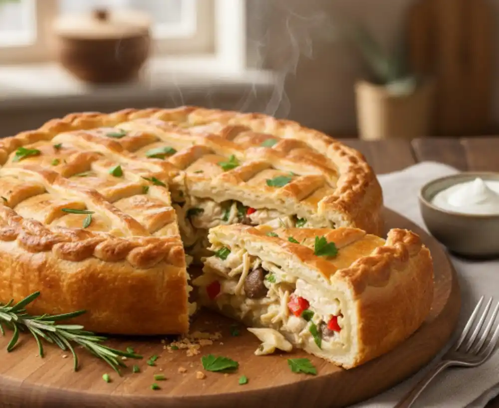 Slana torta sa filom od piletine