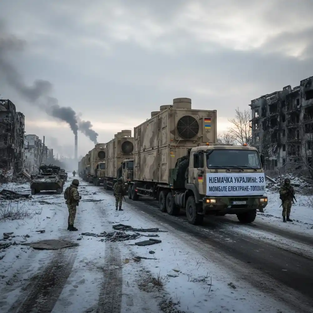 U Ukrajinu stižu iz Njemačke 33 mobilne elektrane-toplane