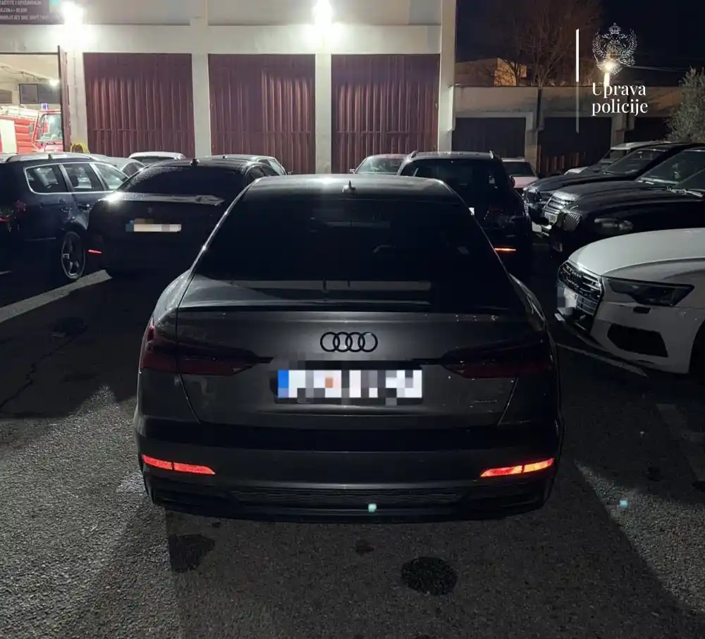U Ulcinju od pripadnika organizovane kriminalne grupe oduzet Audi A6