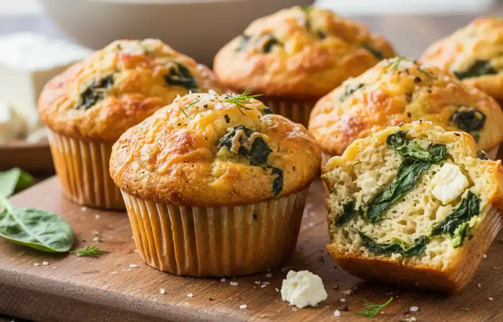 Mafini sa sirom i spanaćem