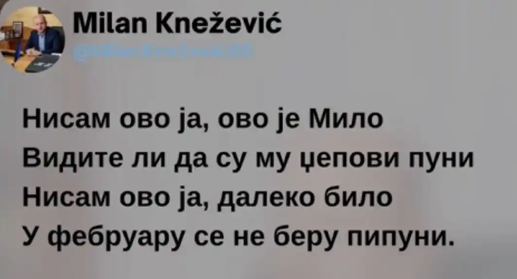 Milan Knežević o spaljivanju lutke: Nisam ovo ja, ovo je Milo vidite li da su mu džepovi puni