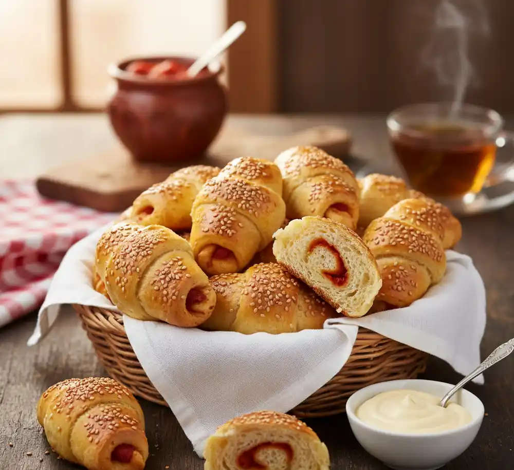 Posne kiflice s ajvarom