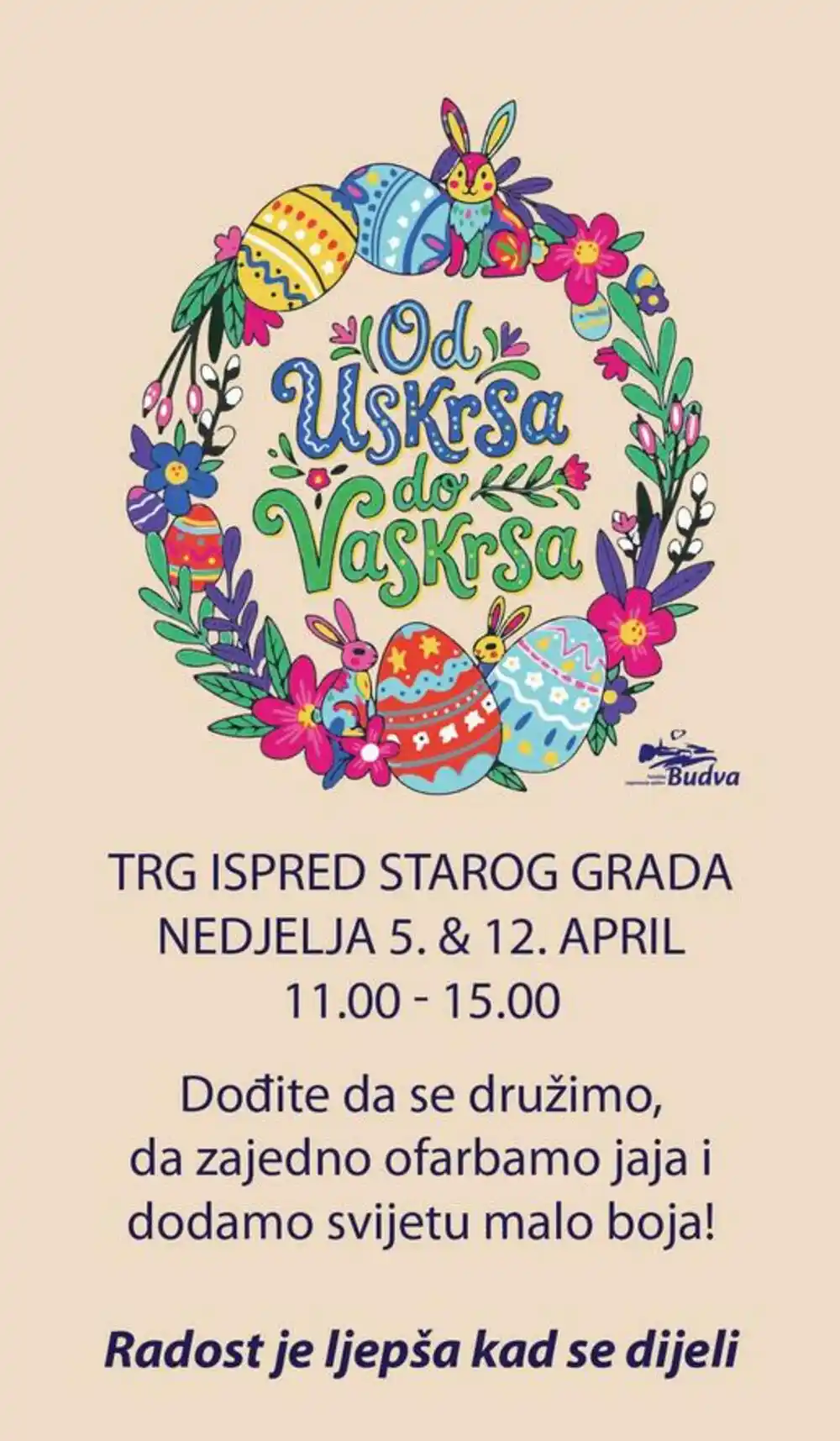 Budva slavi od Uskrsa do Vaskrsa – praznik dječje radosti uz podjelu slatkih i šarenih darova iznenađenja