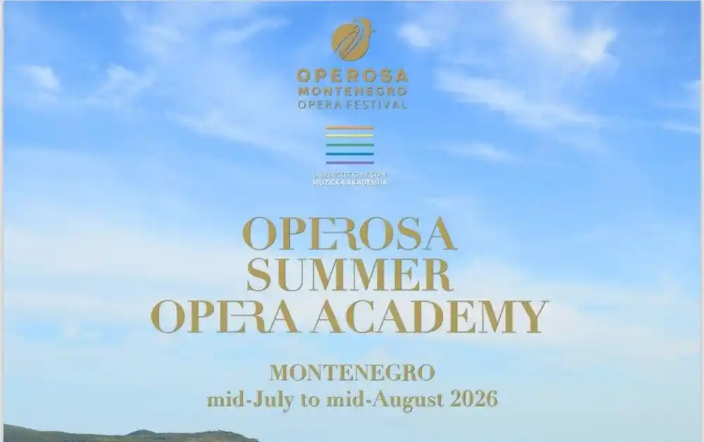 Međunarodni operski talenti stižu u Crnu Goru: Operosa pokreće ljetnju akademiju na Cetinju