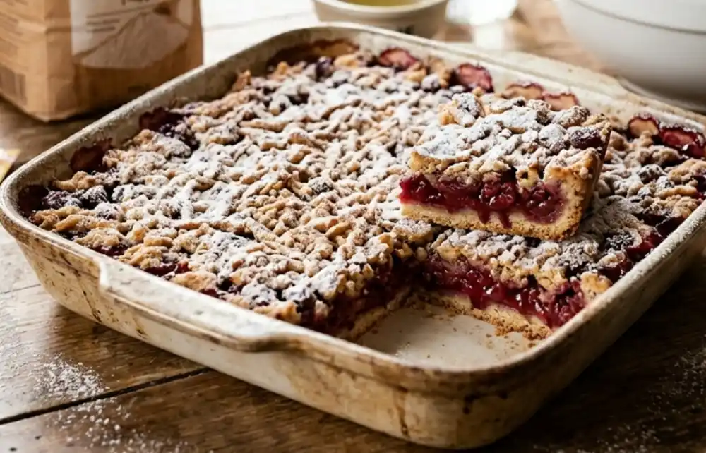 Posna lenja pita sa višnjama