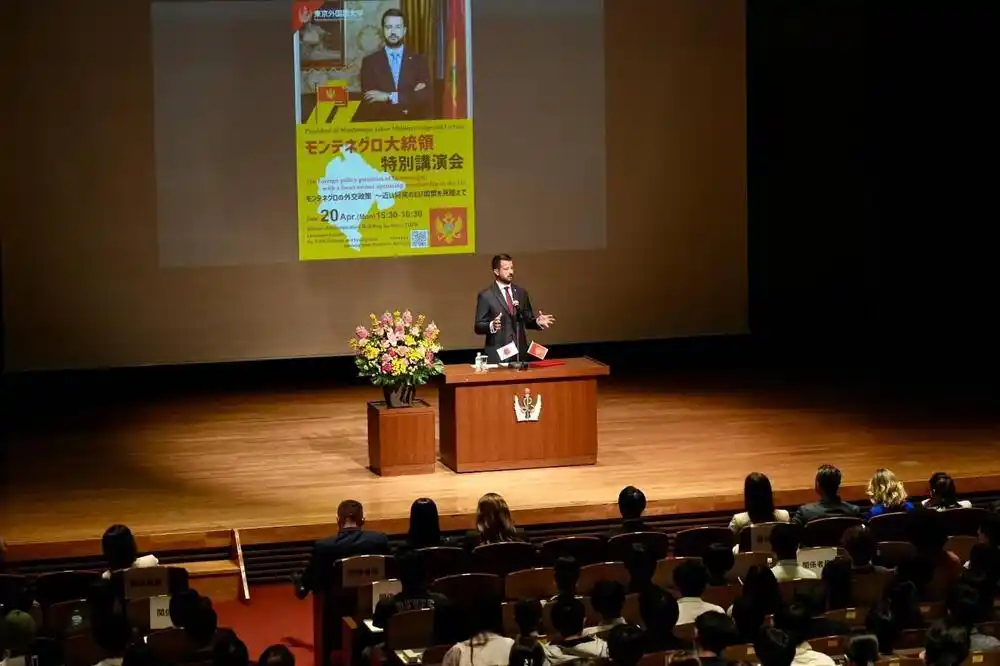 Milatović održao predavanje na univerzitetu u Tokiju: „Mala država može osigurati stabilnost kroz dosljednu politiku“