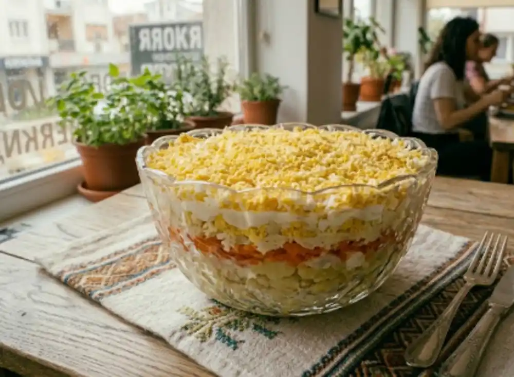 Mimoza salata bez majoneza