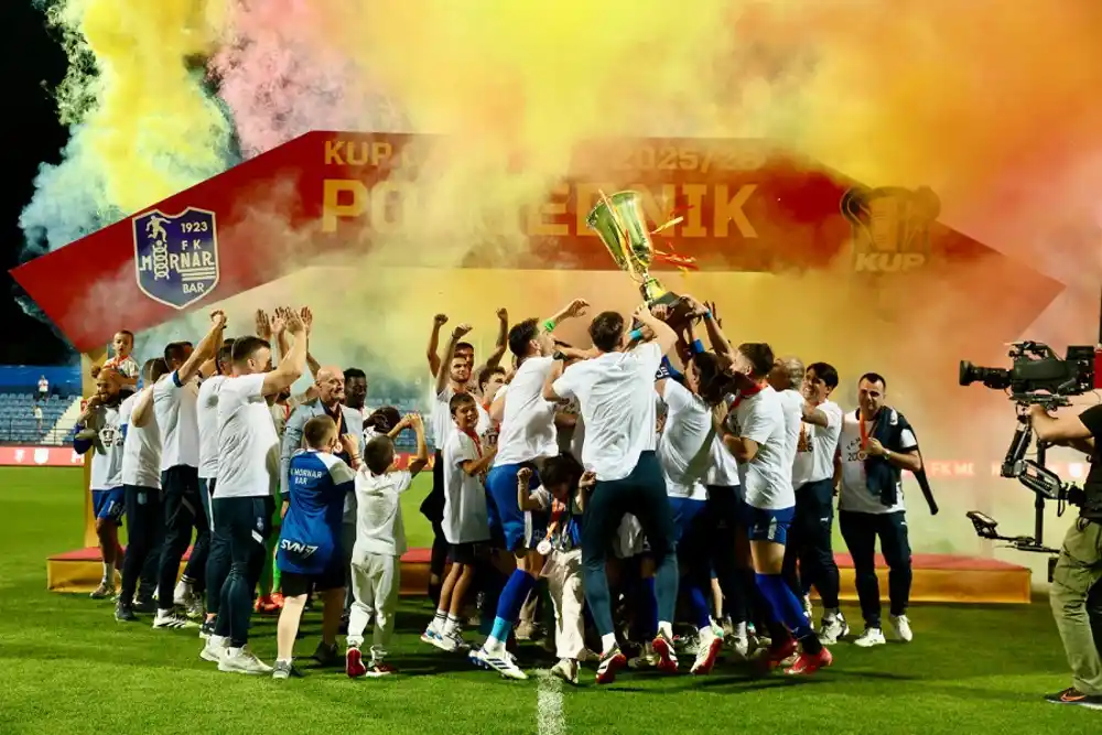 Bar slavi evrogol Stefana Denkovića, Mornar osvojio prvi veliki trofej u istoriji
