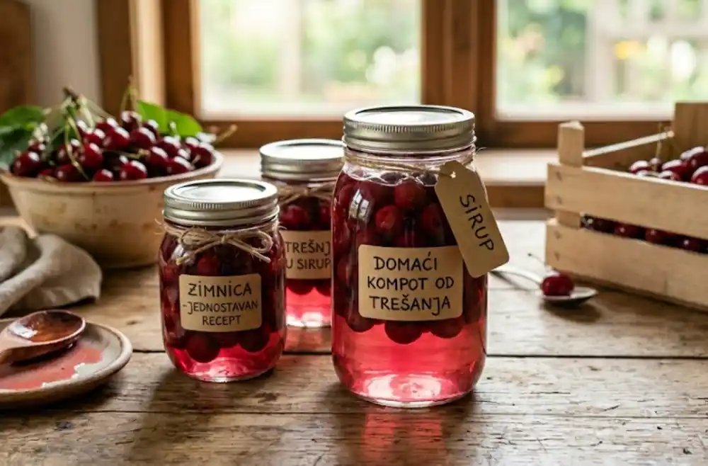 Domaći kompot od trešanja u sirupu: Jednostavan recept za zimnicu