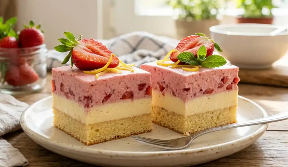 Kocke sa jagodama i limunom: Recept za osvežavajući kolač u kojem se ljube leto i proleće