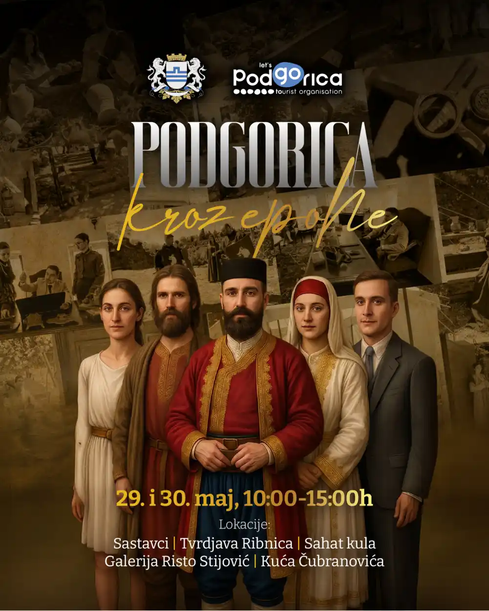 Manifestacija „Podgorica kroz epohe“ 29. i 30. maja na ulicama Glavnog grada