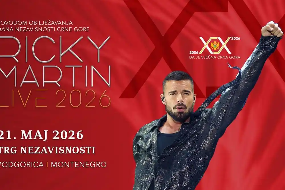 Svjetska zvijezda Riki Martin u Podgorici 21. maja