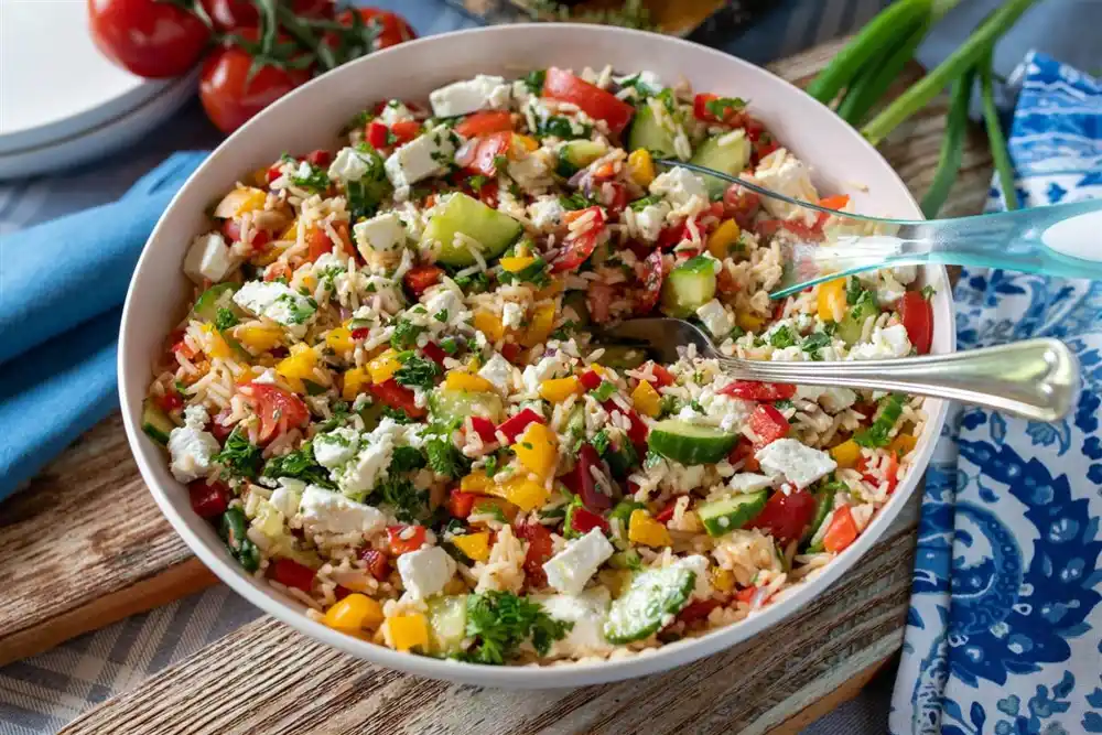 Mediteranska salata sa rižom: Savršen spoj svježine i zdravih ukusa