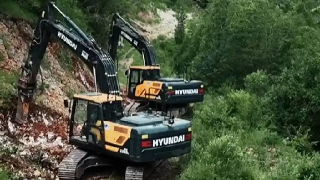 Najzahtjevnija tačka trase žičare Đalovića pećine: Radovi na stubu 7 u toku