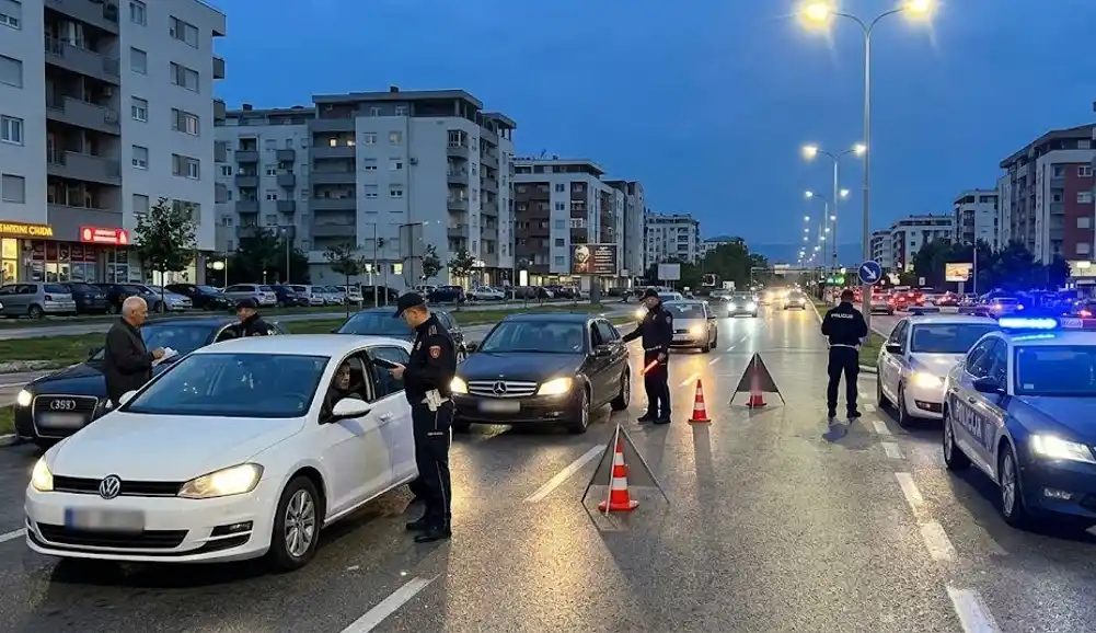 Pojačane kontrole saobraćaja u Podgorici: Sankcionisani vozači zbog alkohola, opojnih droga i prekoračenja brzine – 11 osoba lišeno slobode