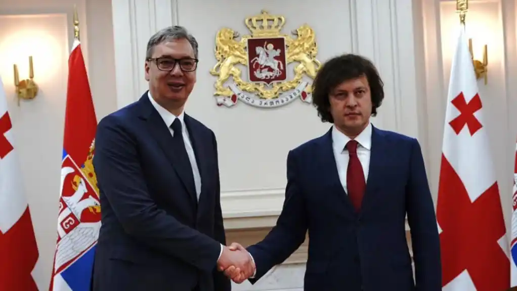 Vučić se sastao sa premijerom Gruzije Kobahidzeom u Tbilisiju