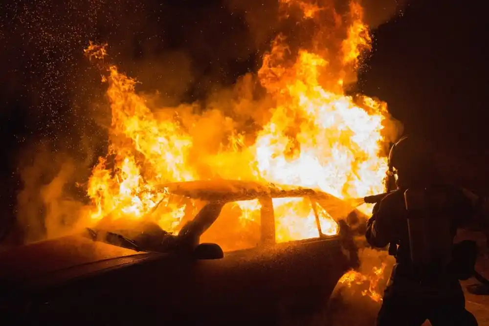Zapaljen automobil policajca Marka Boškovića