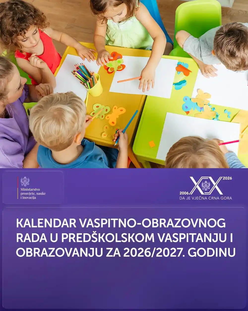 Donesen Školski kalendar za 2026/2027. godinu: Zimski raspust će trajati cijeli januar