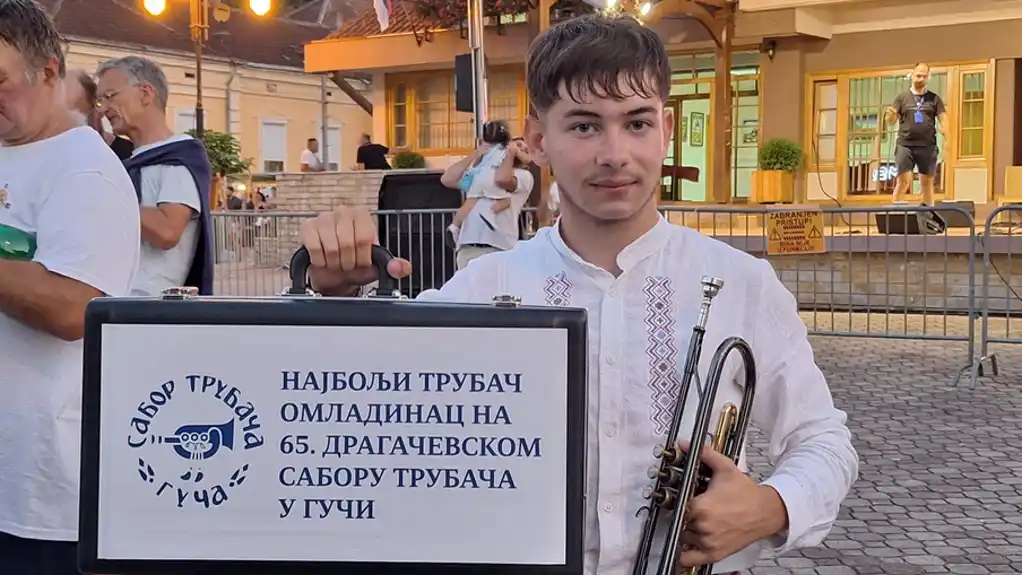 Mladen Krstić najbolji mladi trubač ovogodišnjeg Sabora u Guči