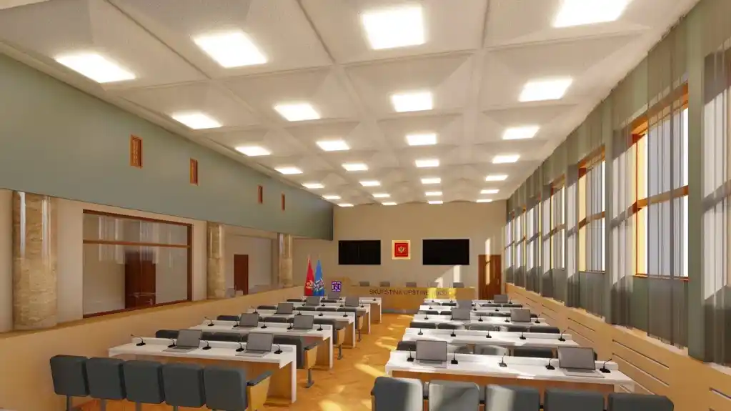 Počela rekonstrukcija sale Skupštine opštine Nikšić, prva nakon šest decenija