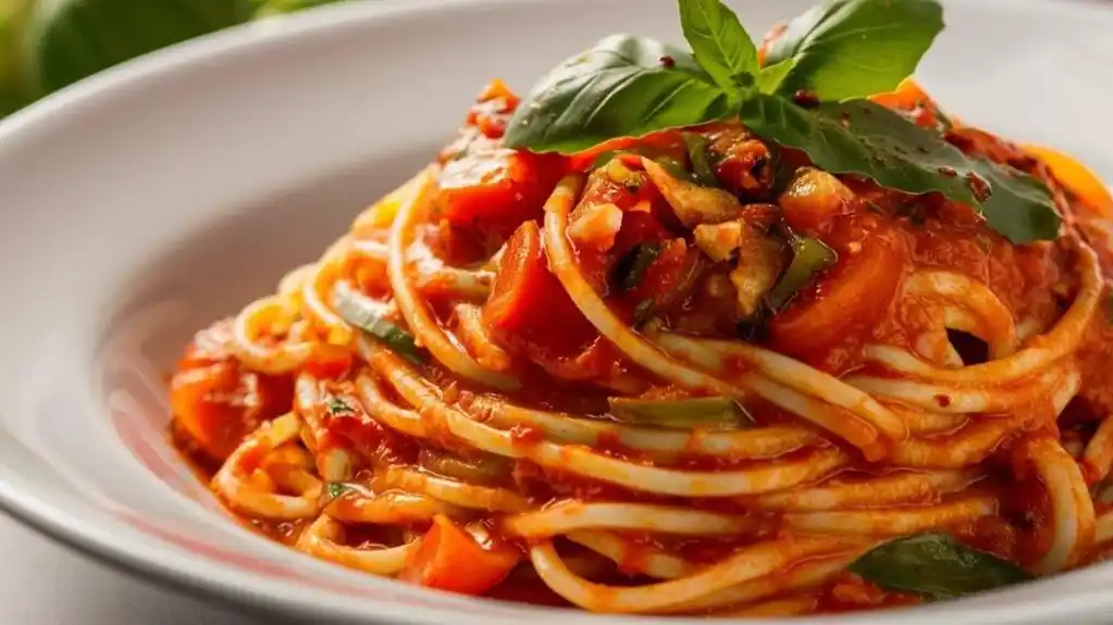 Posna pasta putaneska: Brz i aromatičan ručak sa paradajzom, maslinama i inćunima