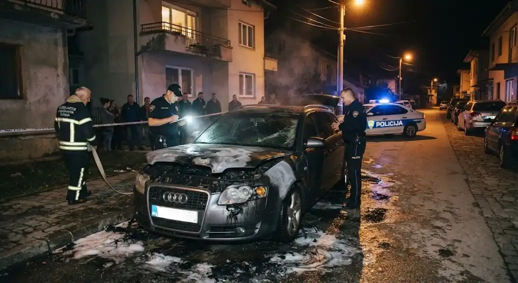 U Gusinju uhapšen osumnjičeni za podmetanje požara na „Audiju“