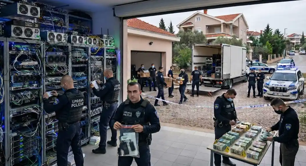 U toku složena policijsko-tužilačka istraga: Oduzeta sofisticirana oprema i novac, uhapšeno više od 50 stranih državljana