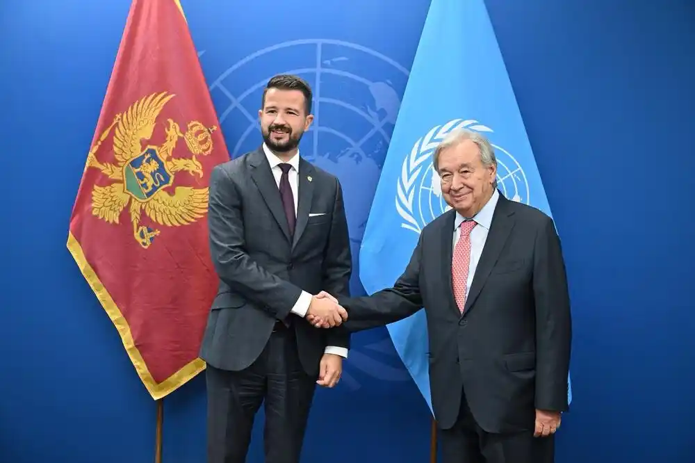 Milatović: Gutereš se složio da bi uspješna priča Crne Gore u procesu pristupanja bila važna poruka i za EU