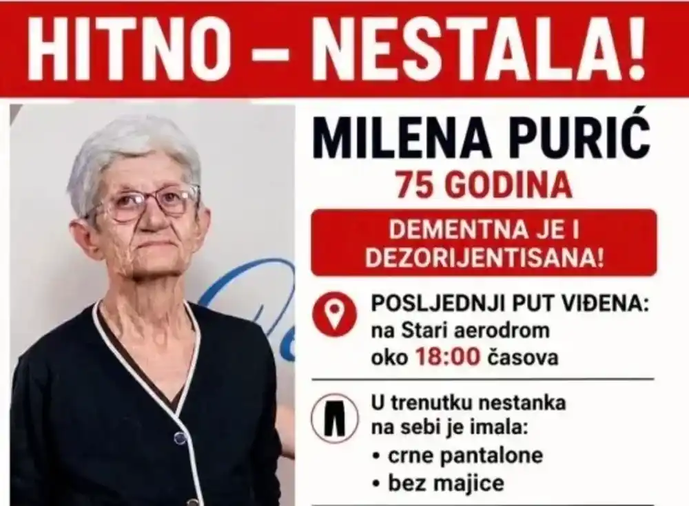 Nestala već 18. dan Milena Purić iz Podgorice, porodica moli za pomoć