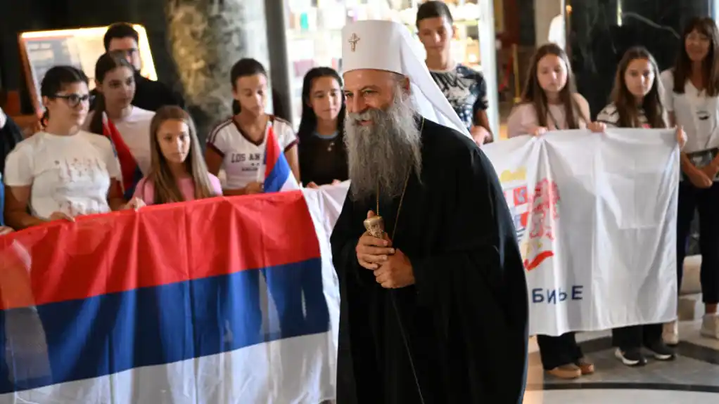 Patrijarh Porfirije ugostio djecu iz Hercegovine u Hramu Svetog Save