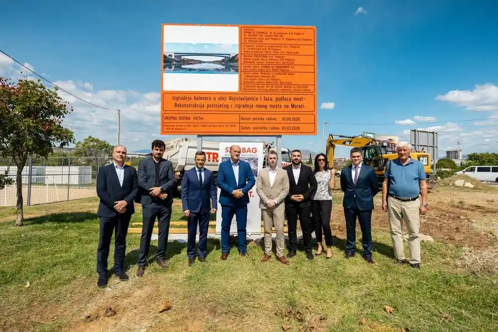 Spajić: Novi most na Morači važan korak u unapređenju saobraćajne infrastrukture Podgorice