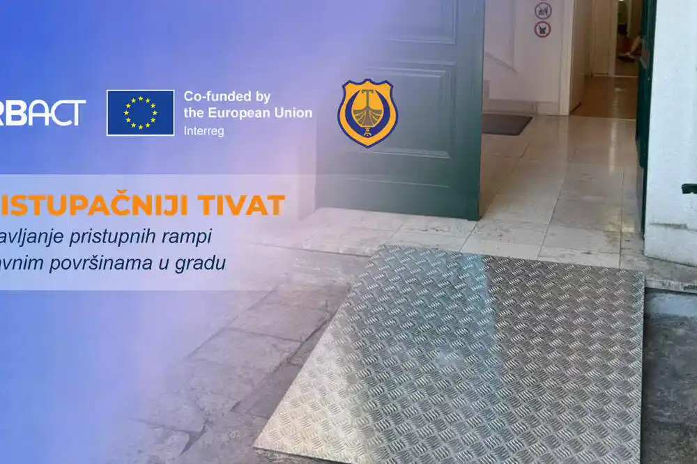 Unaprijeđena mobilnost u Tivtu: Postavljanje i uređenje pristupnih rampi na nekoliko lokacija u gradu