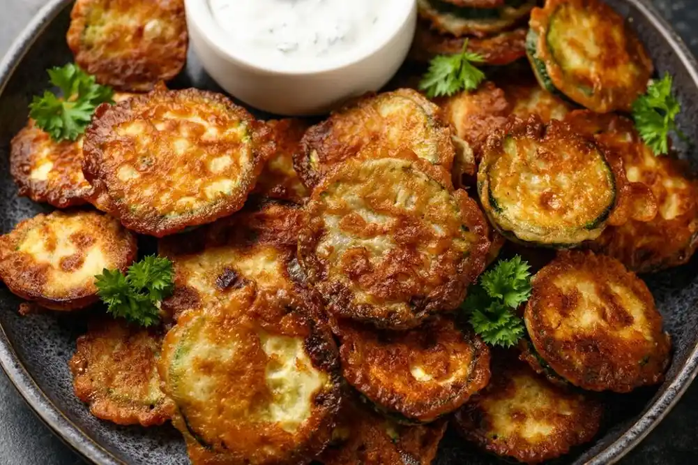 Hrskave tikvice sa čvarcima i parmezanom