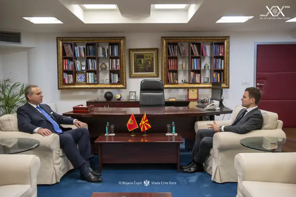 Ivanović i Mucunski: Spremnost za dalje unaprjeđenje odnosa Crne Gore i Sjeverne Makedonije