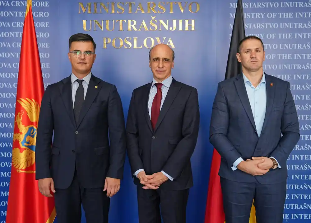 Šaranović i Šćepanović sa ambasadorom Gansenom: Snažno partnerstvo za bezbjedno društvo