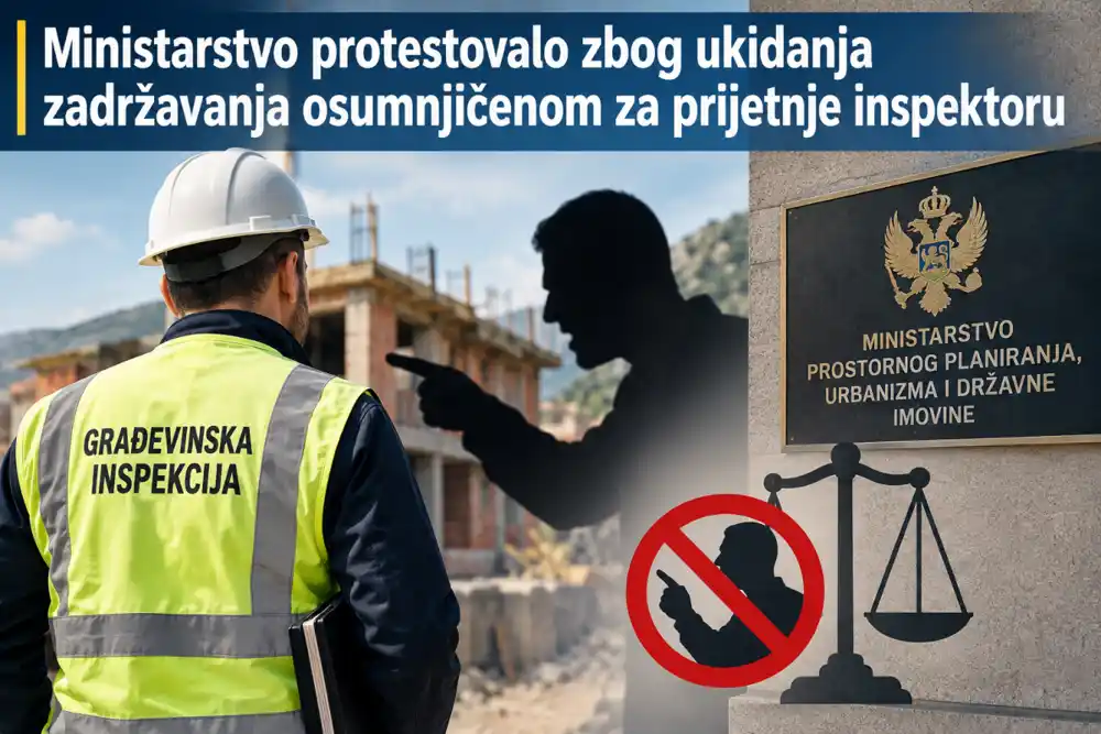 Ukidanje zadržavanja osumnjičenom za prijetnje inspektoru izazvalo protest Ministarstva